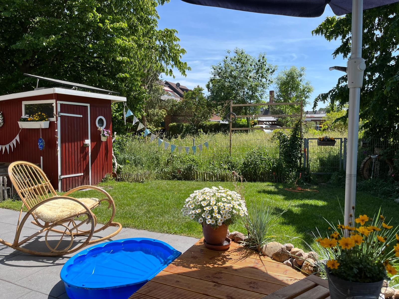 Garten im Sommer