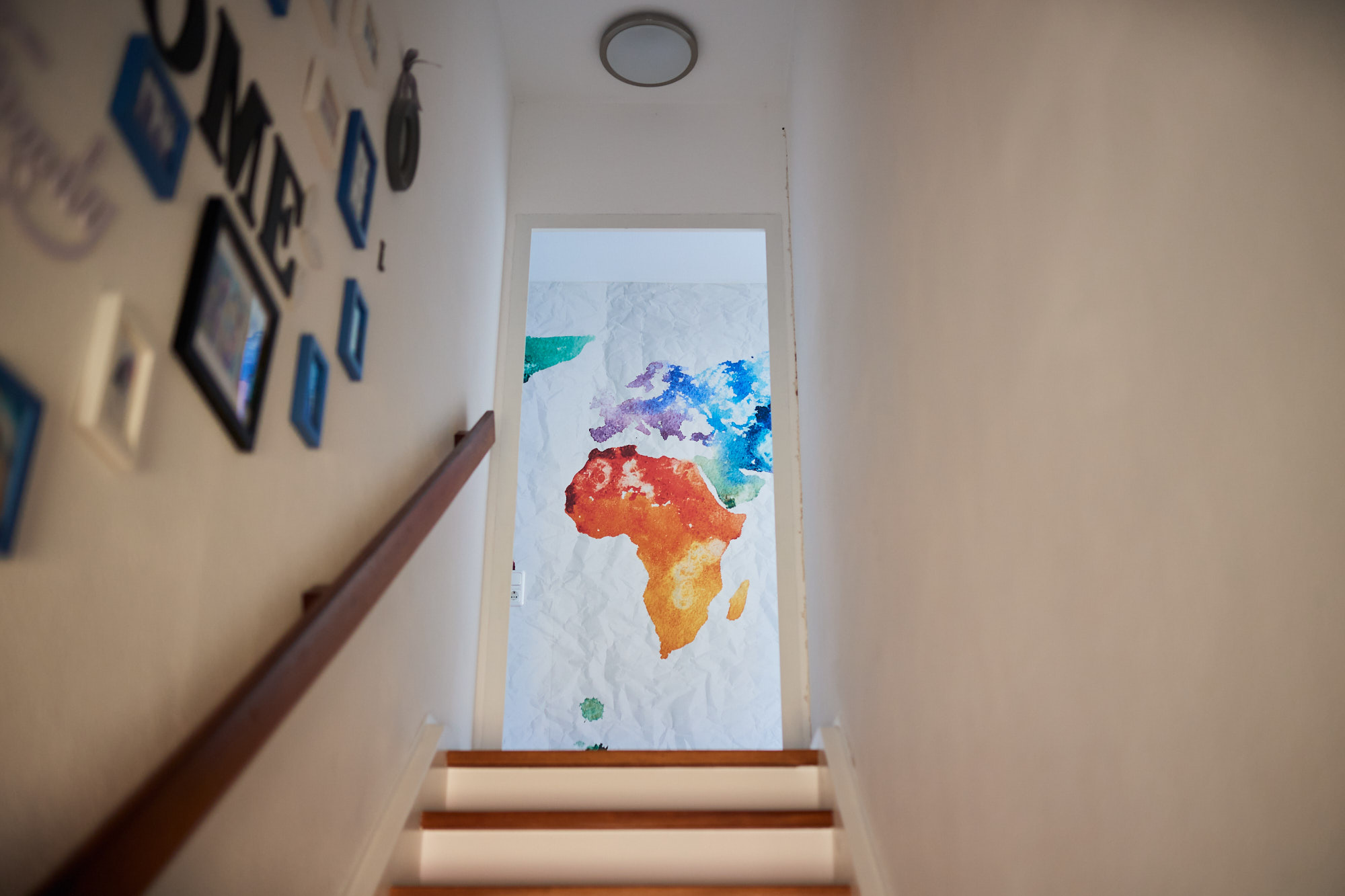 Treppe ins Obergeschoss