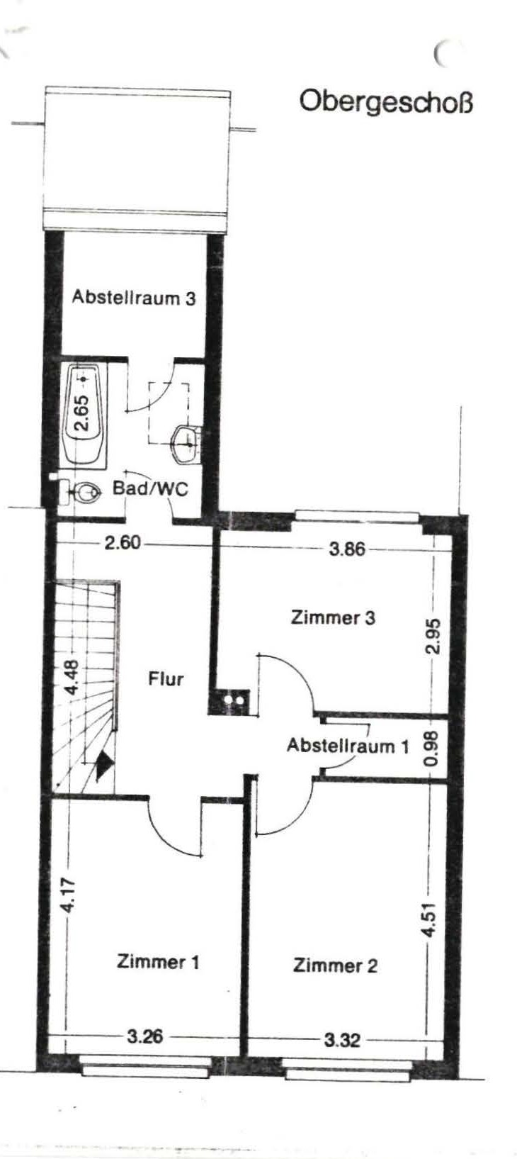 Grundriss Obergeschoss