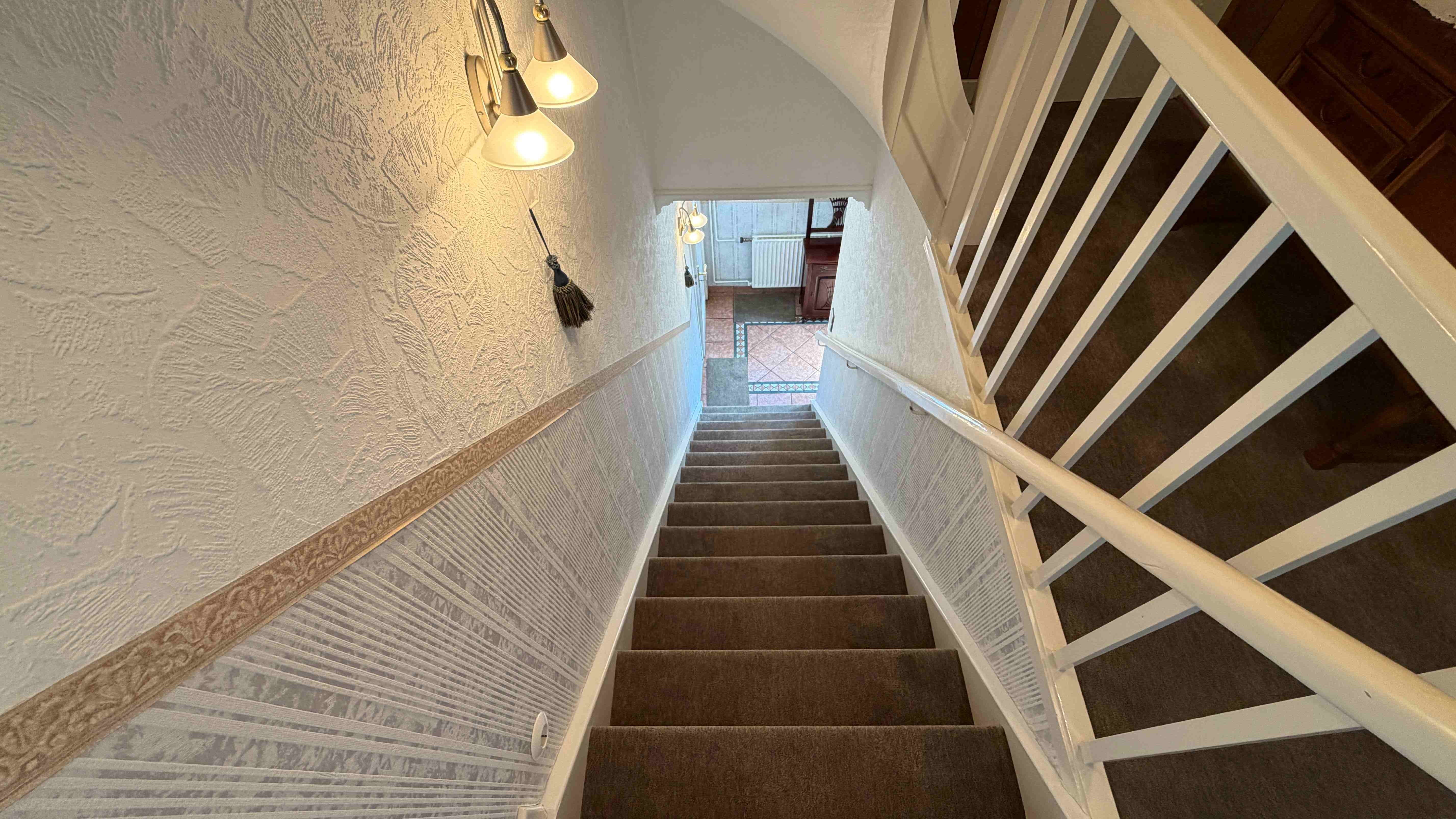 Treppe ins Obergeschoss