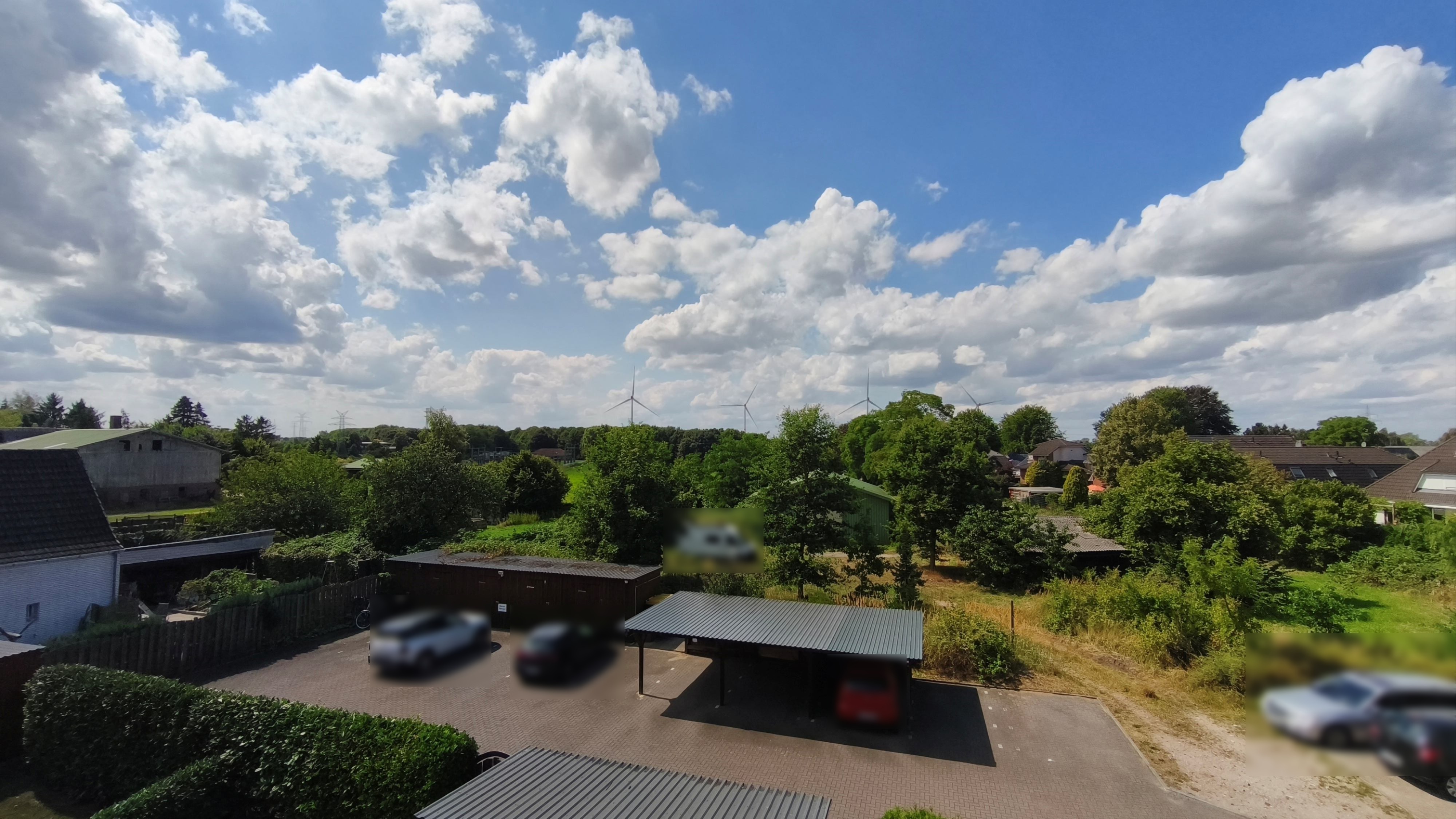 Blick vom Balkon