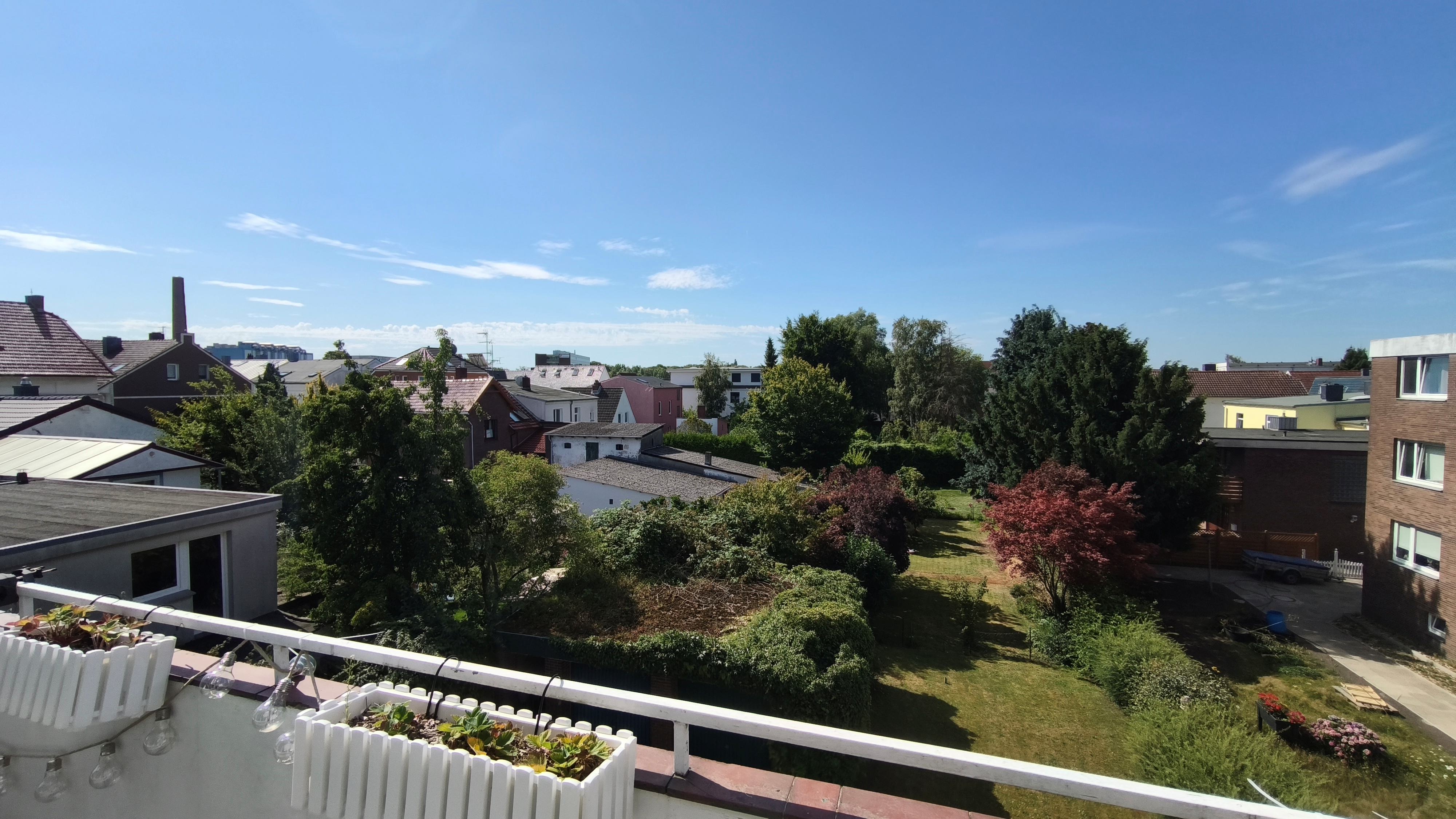 Blick vom Balkon
