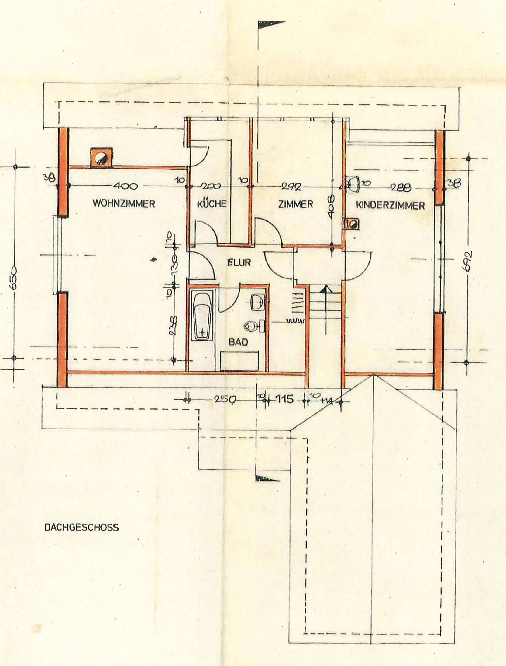 Grundriss Dachgeschoss