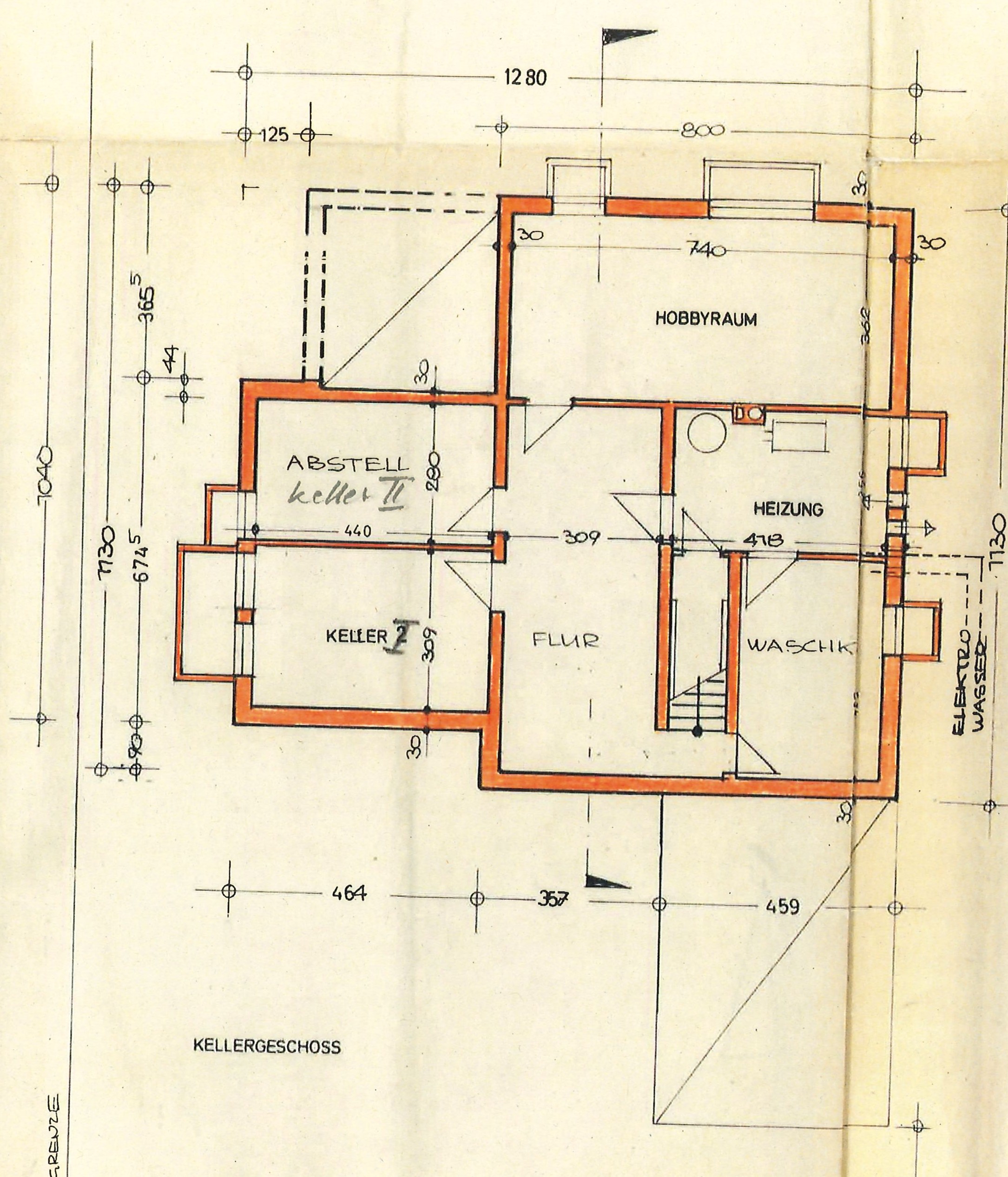 Grundriss Keller