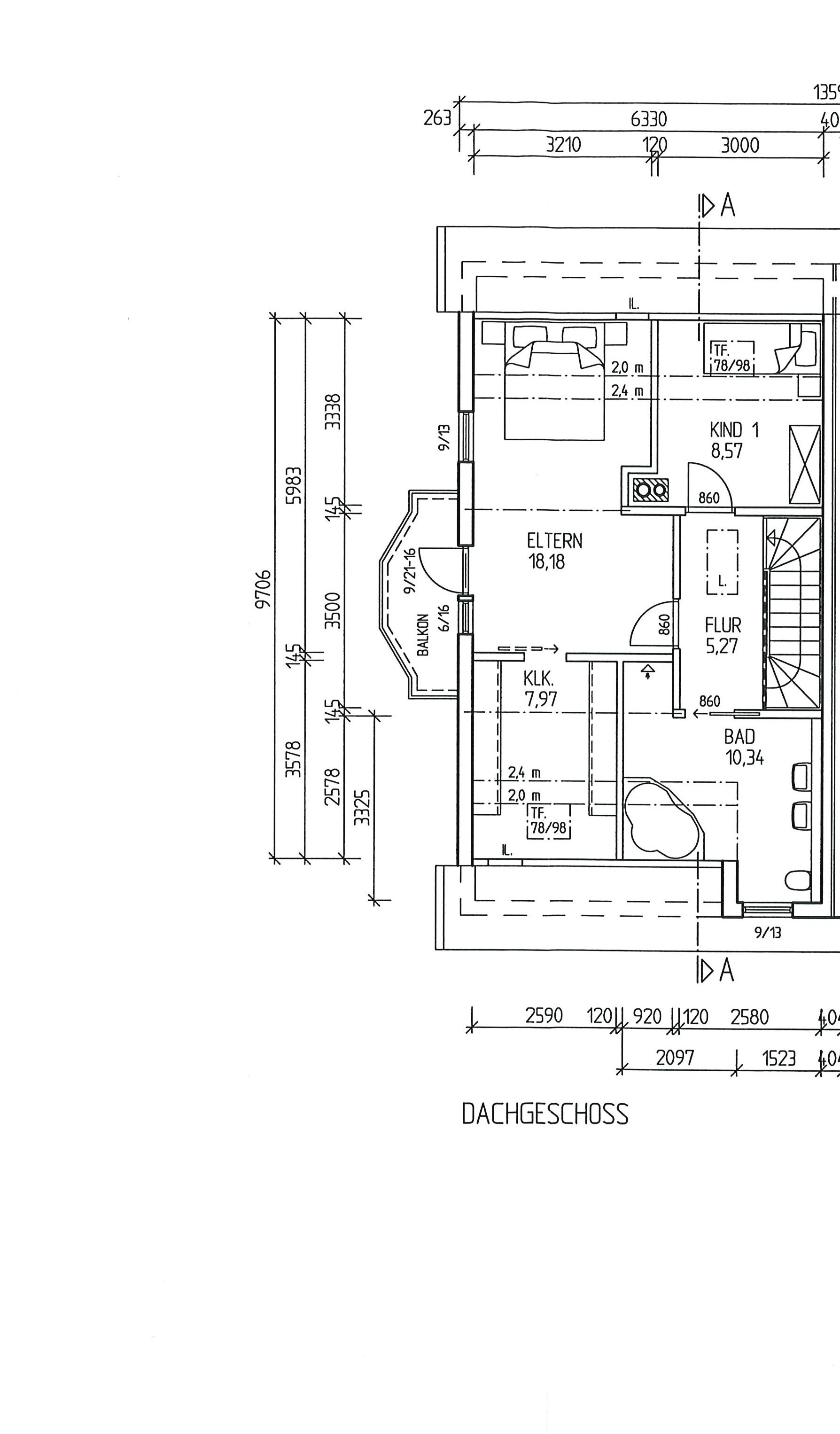 Grundriss Dachgeschoss