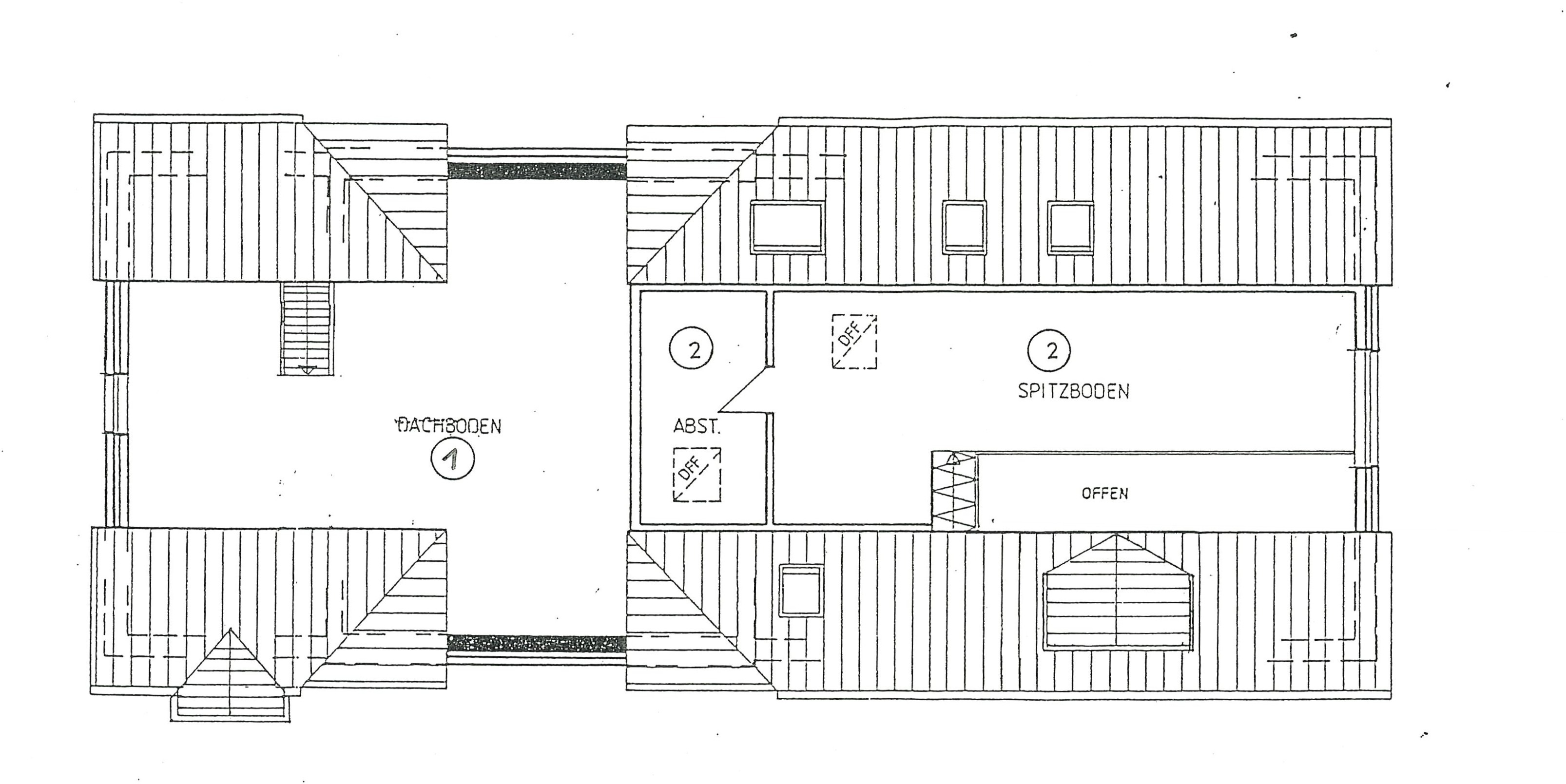 Grundriss Spitzboden