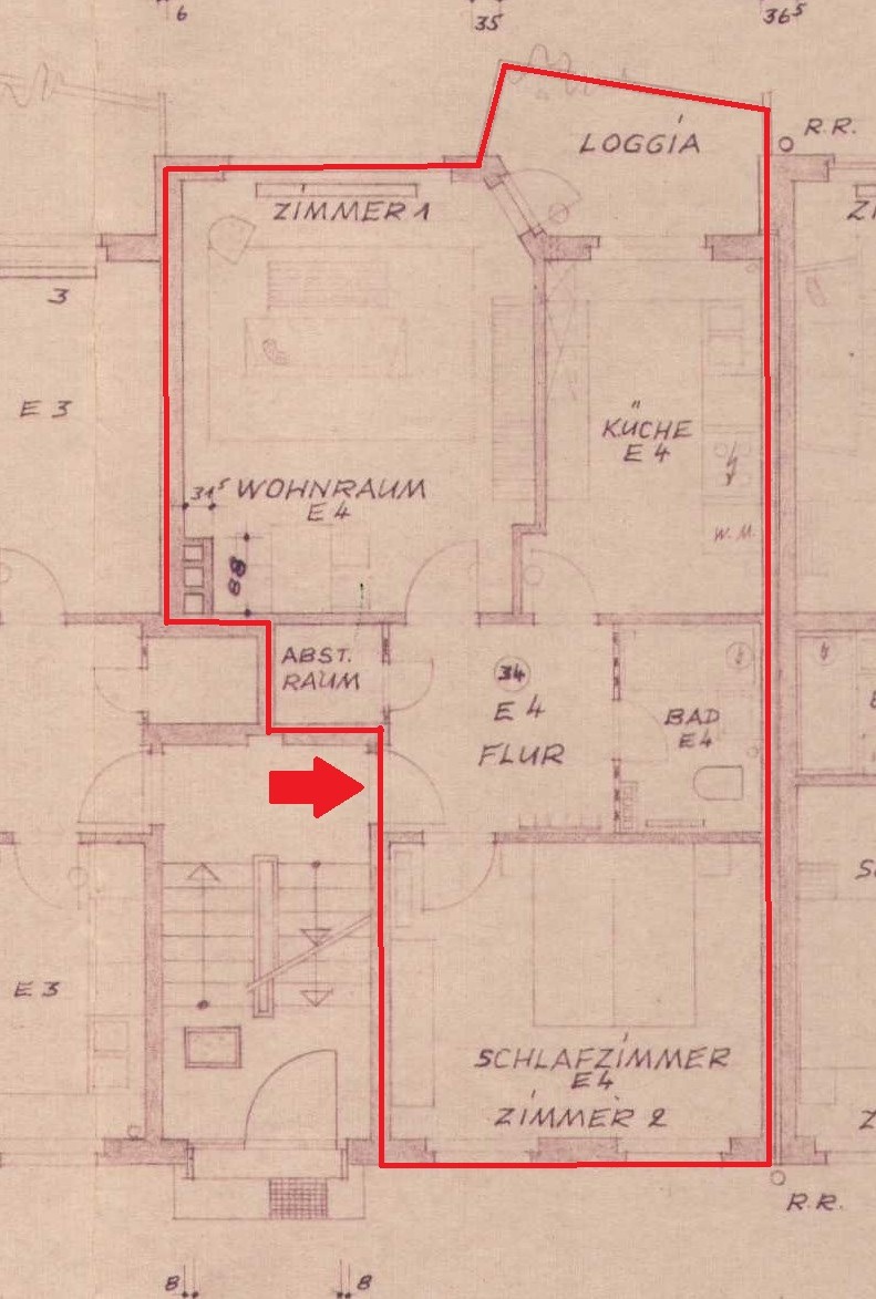 Grundriss Erdgeschoss WHG 10