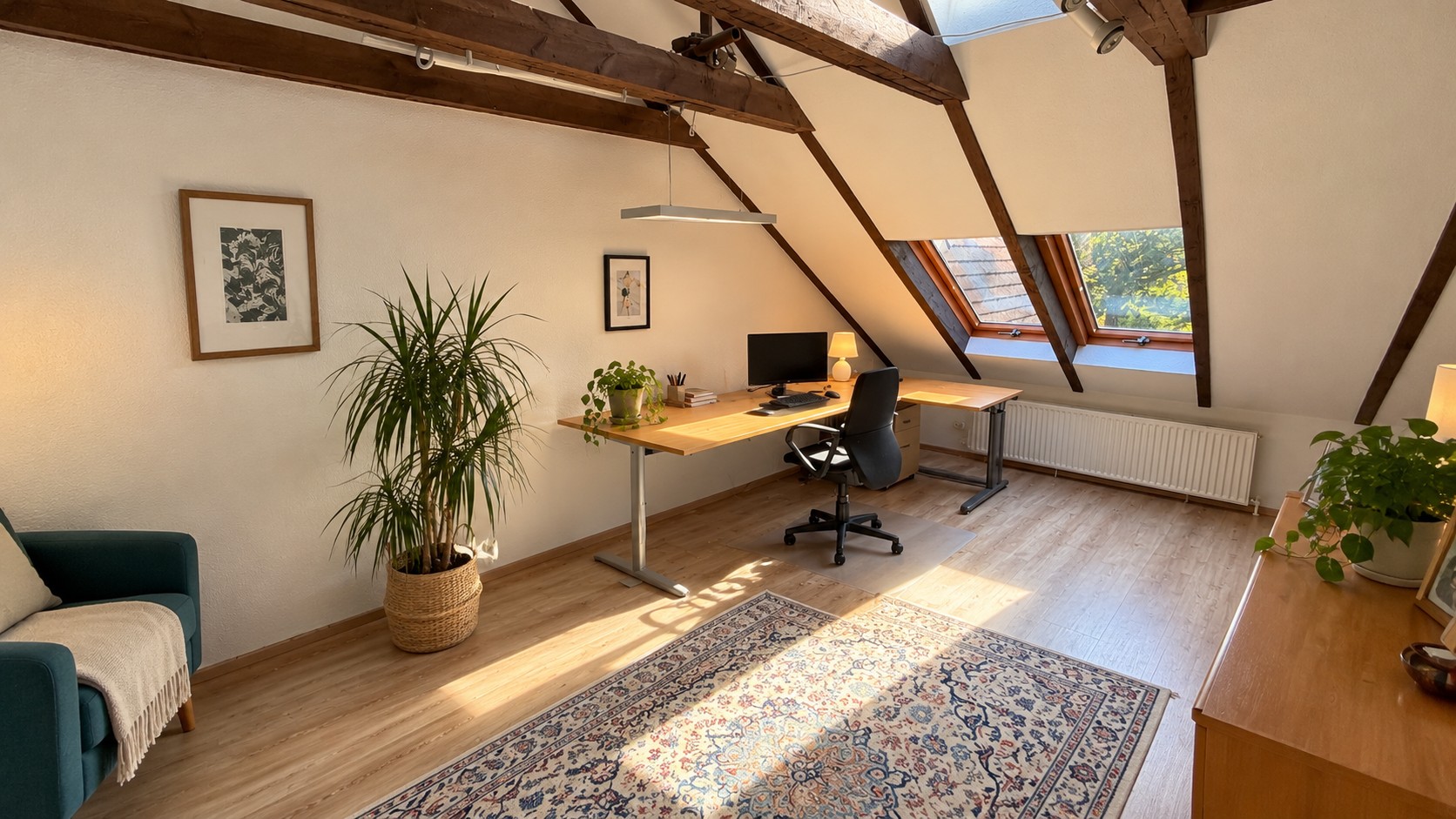 Büro im Dachgeschoss