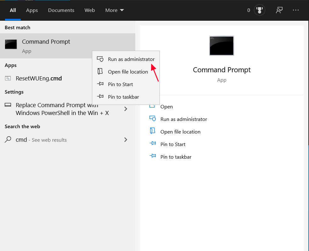 Elevated command prompt