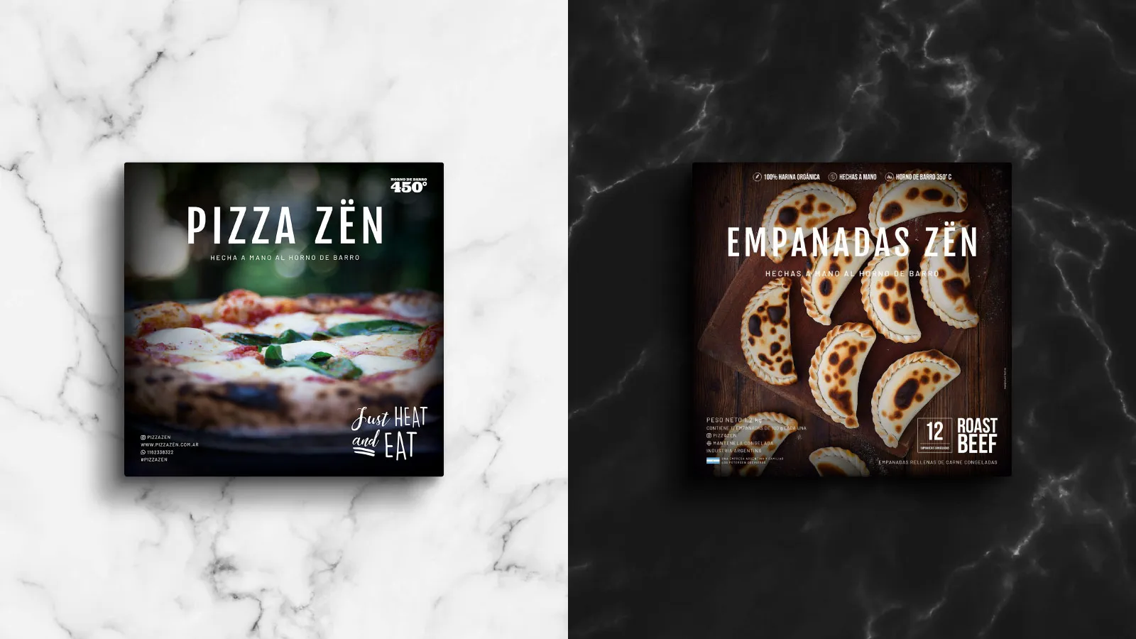 Diseño Logotipo y marca completa Pizza Zën