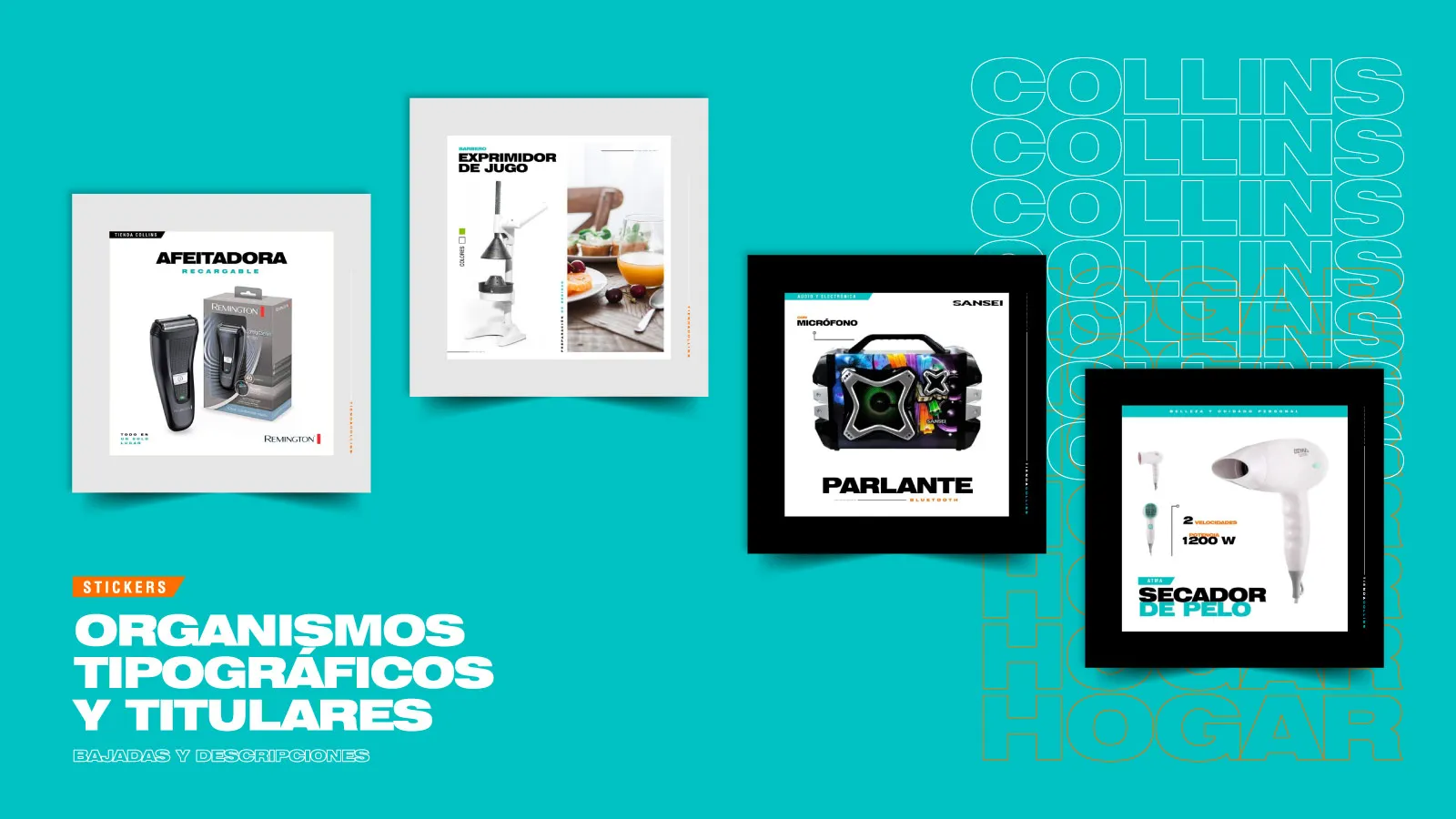 Logotipo y desarrollo de marca Tienda Collins