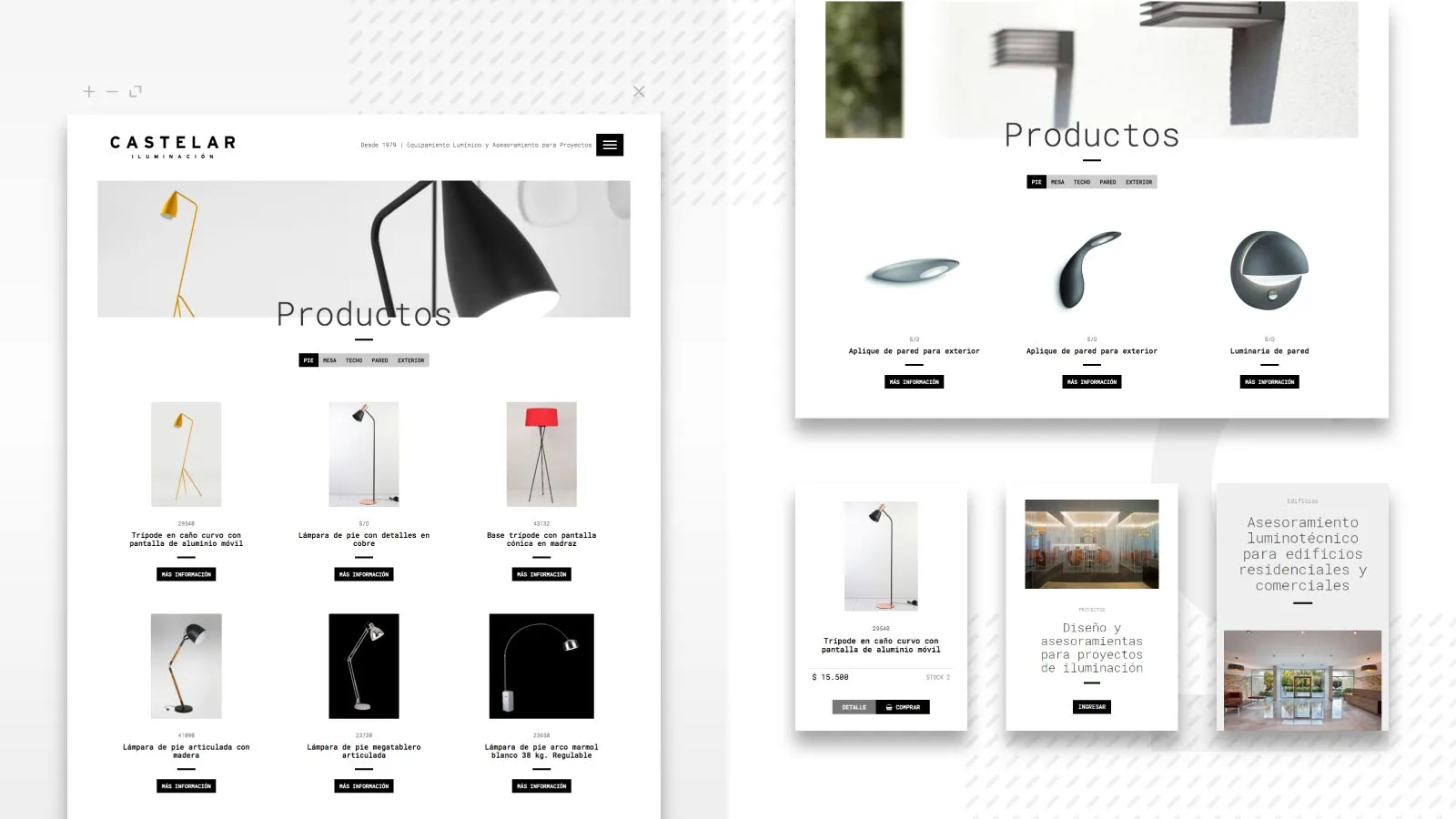 Diseño web para Tienda de Castelar Iluminación