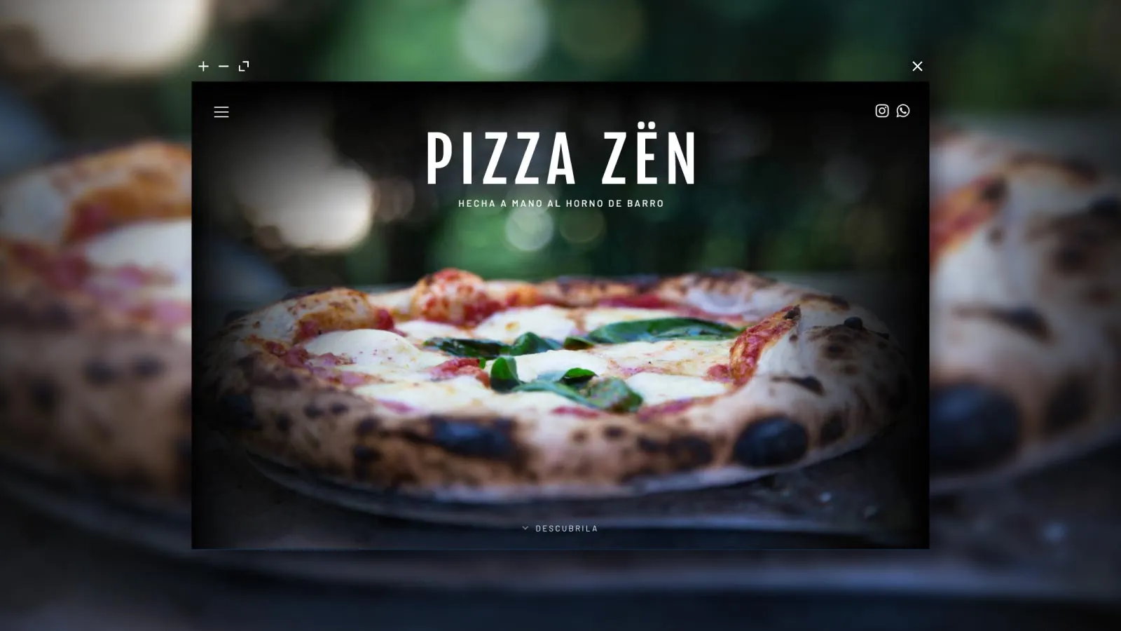 Landing Page para Pizza Zën