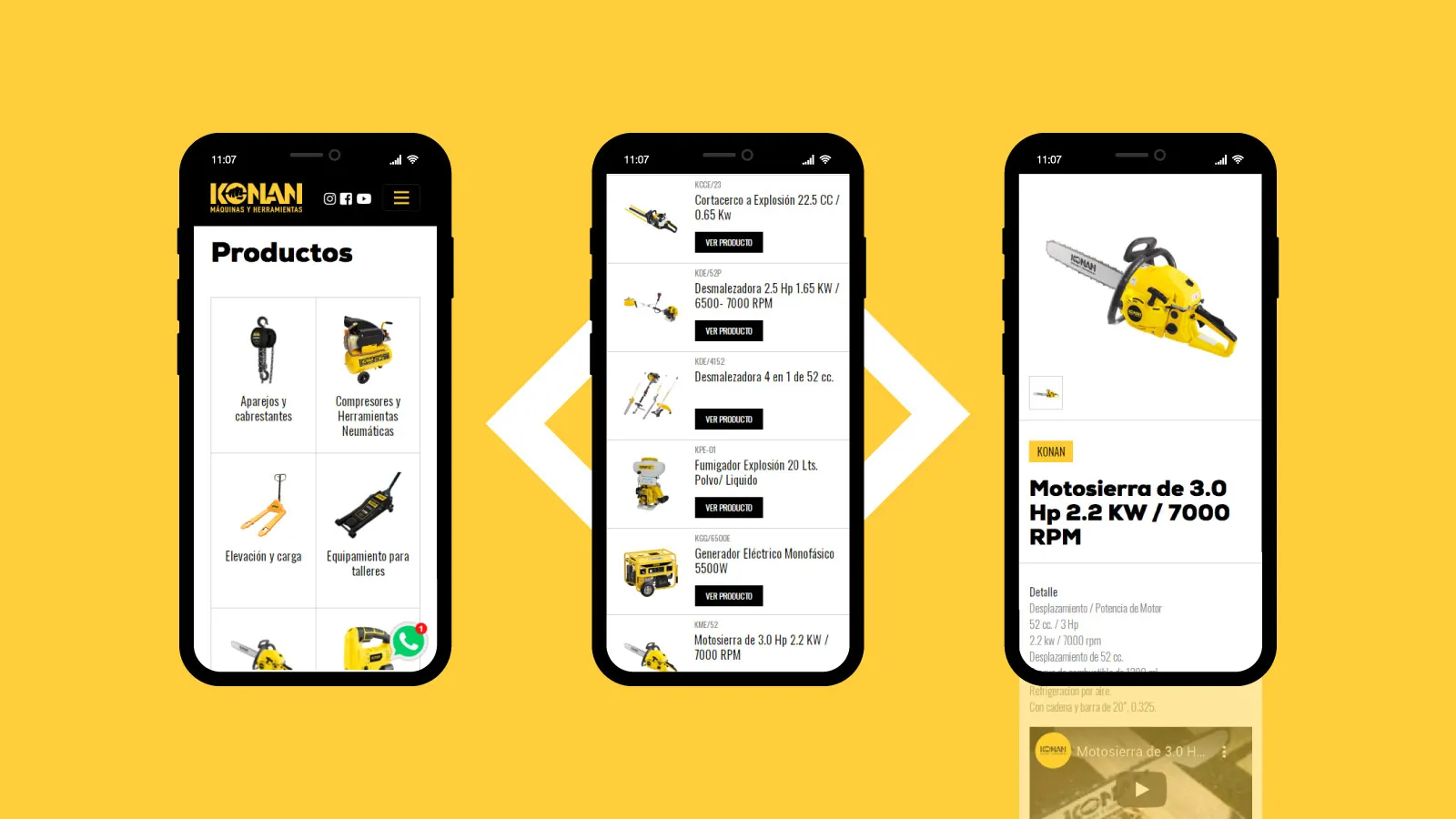 Web CMS Full-Stack para Konan Herramientas