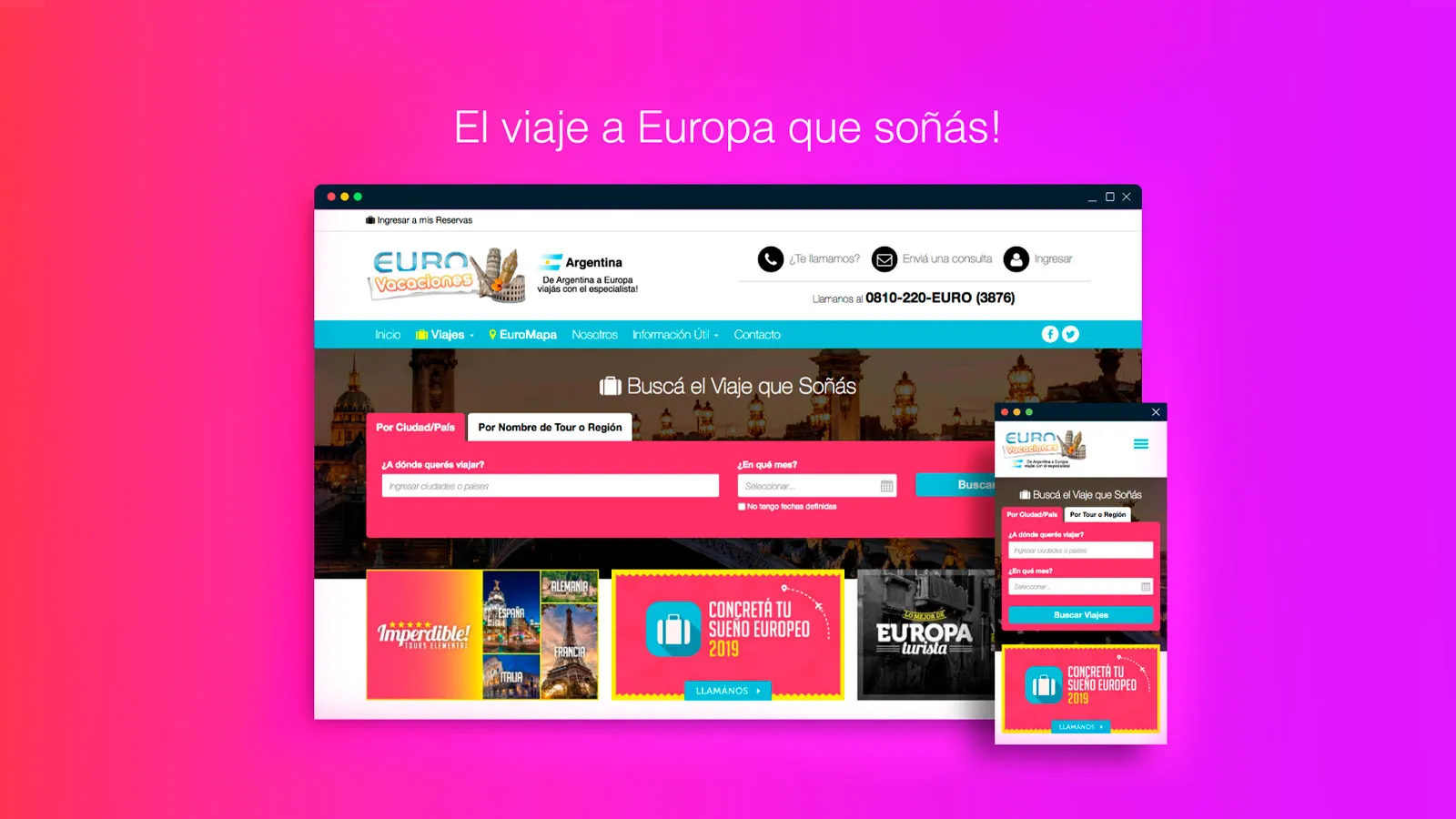 Web Full-Stack Turismo con CMS a medida
