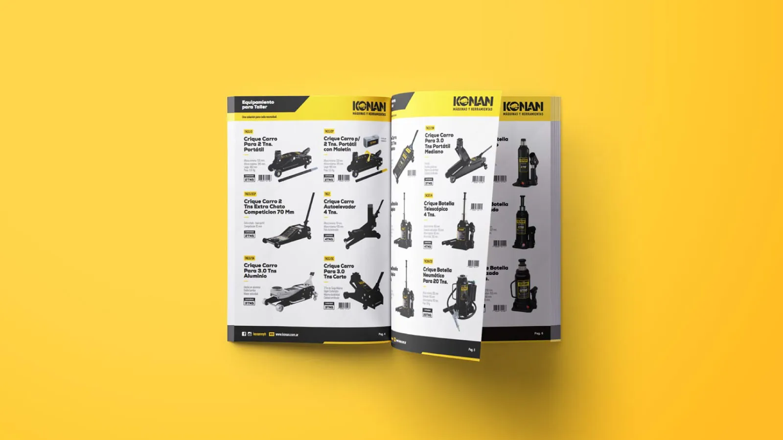 Diseño de catálogo de productos Konan