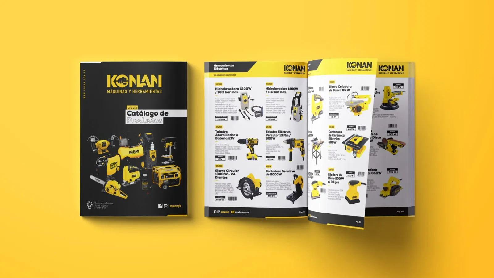 Diseño de catálogo de productos Konan