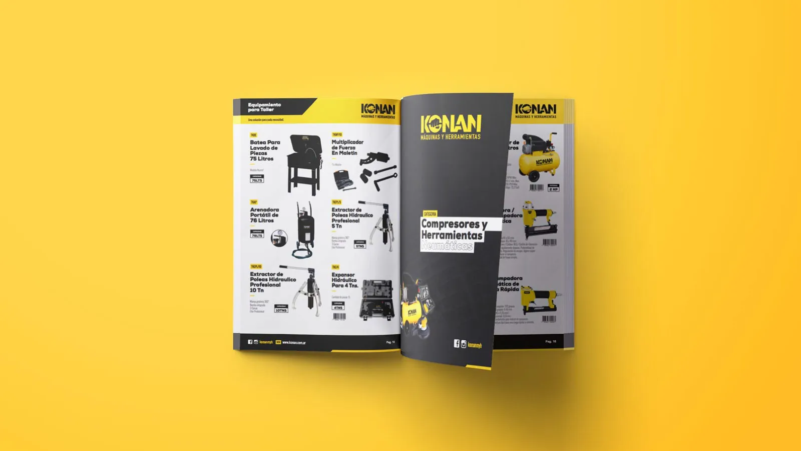 Diseño de catálogo de productos Konan