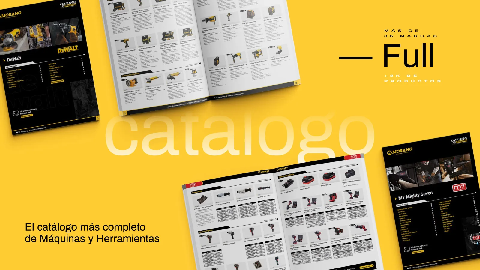Diseño de catálogo con más de 8 mil productos