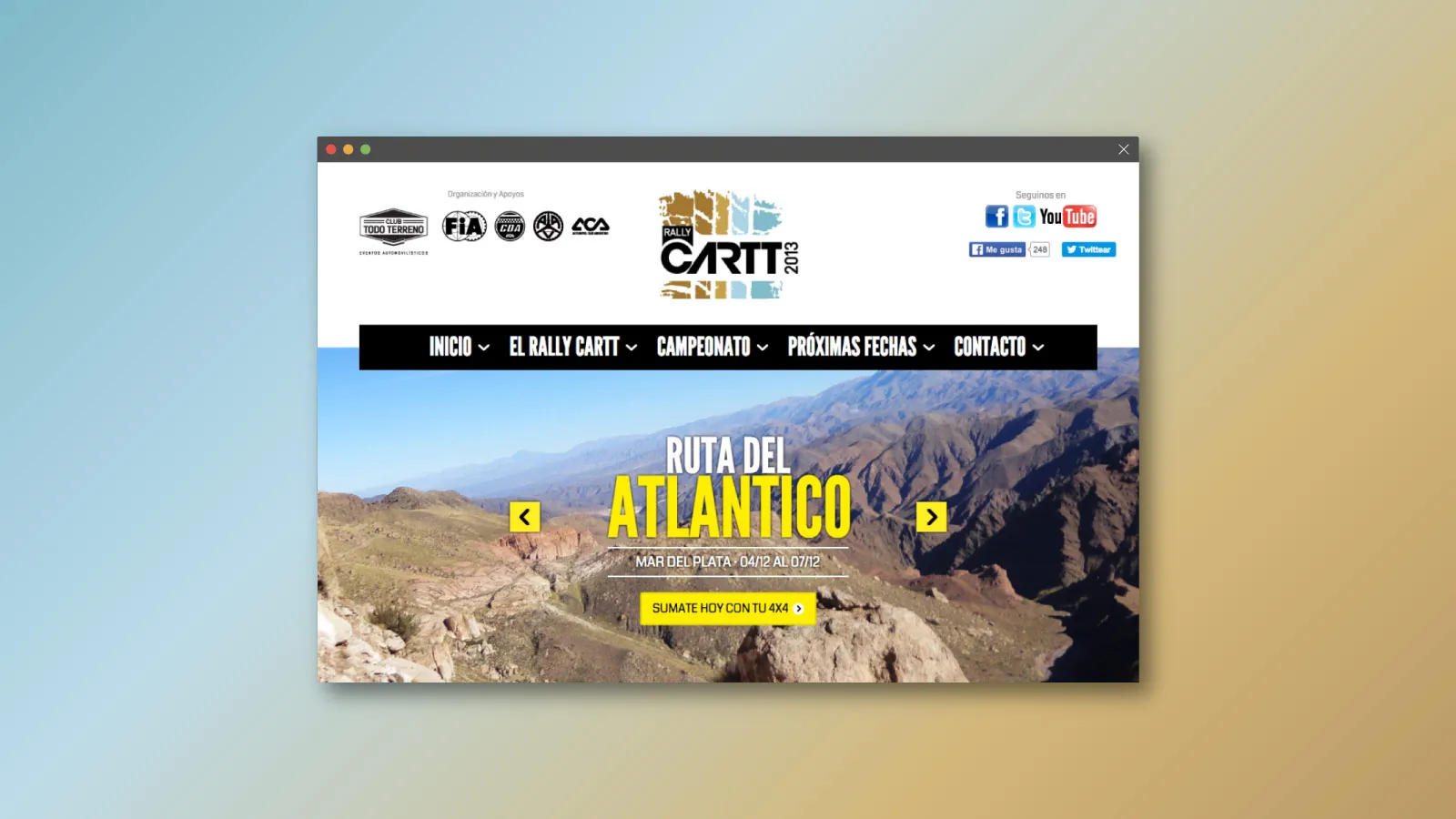 Diseño de Sitio para Competencia de Rally