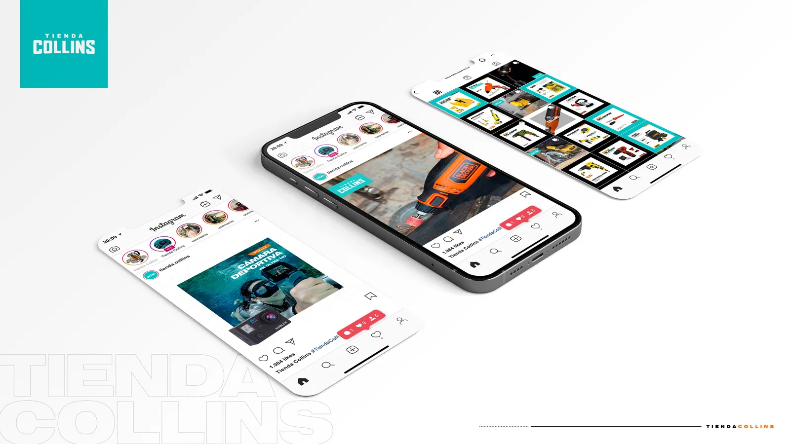 Diseño de posteos para Tienda Collins