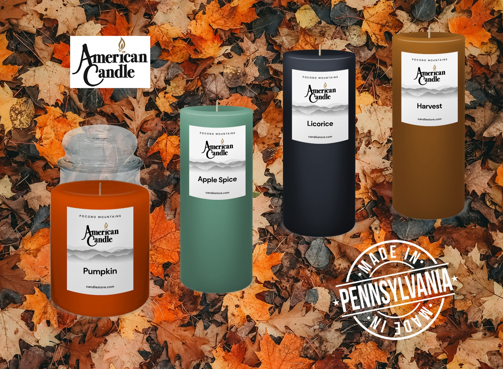 Halloween, Fall and Autumn Candles @ The Shoppes at American Candle