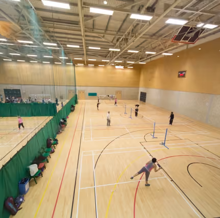 Badminton courts