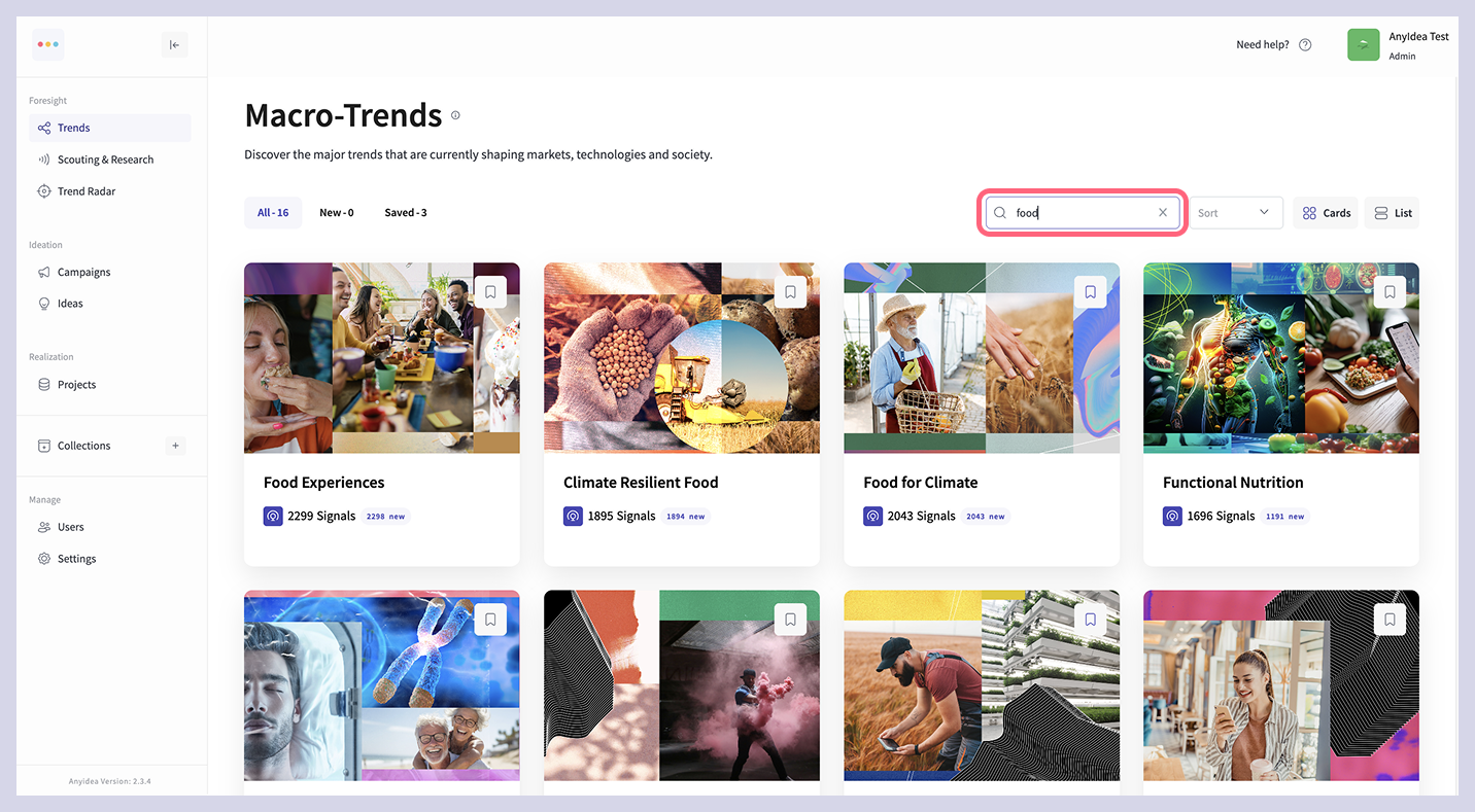 Trend scouting, Foresight, AI Scouting, AI Agents, Trendradar