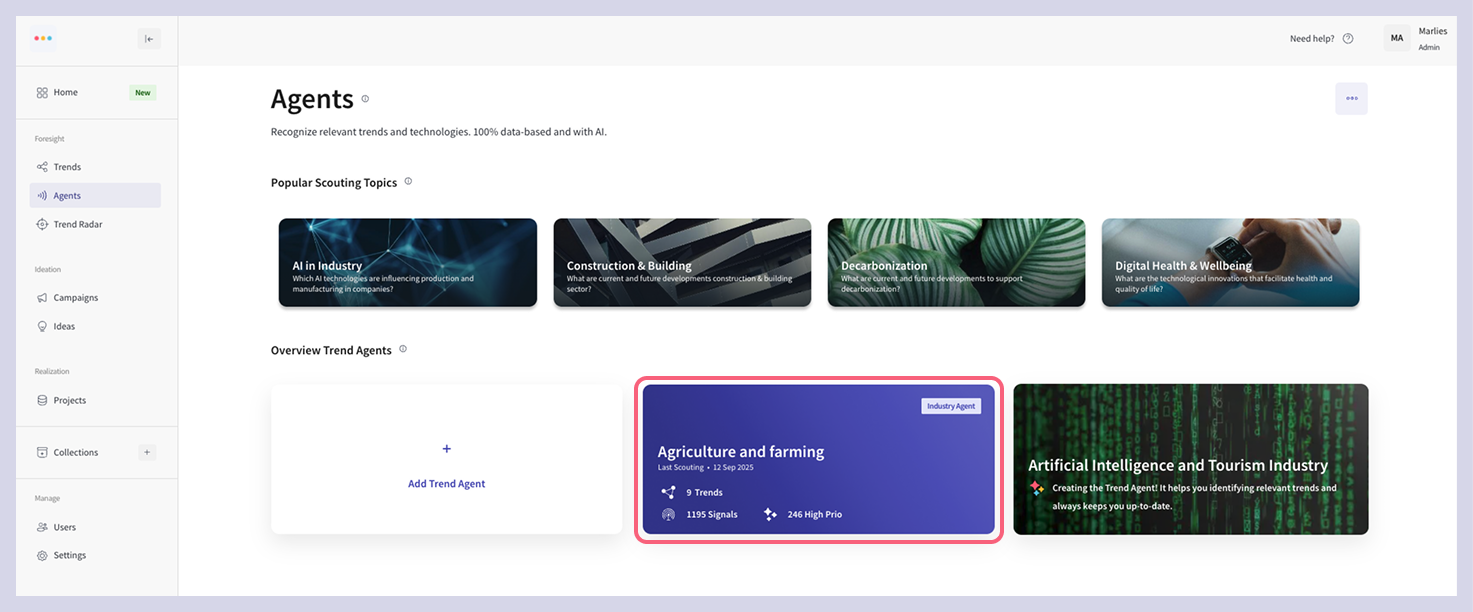 trend agent, industry trends, trend scouting