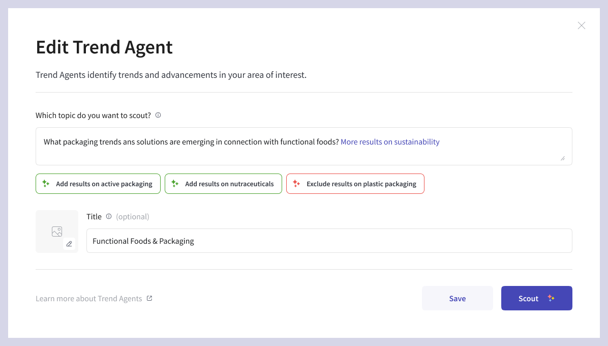 Trend Agents, trend scouting