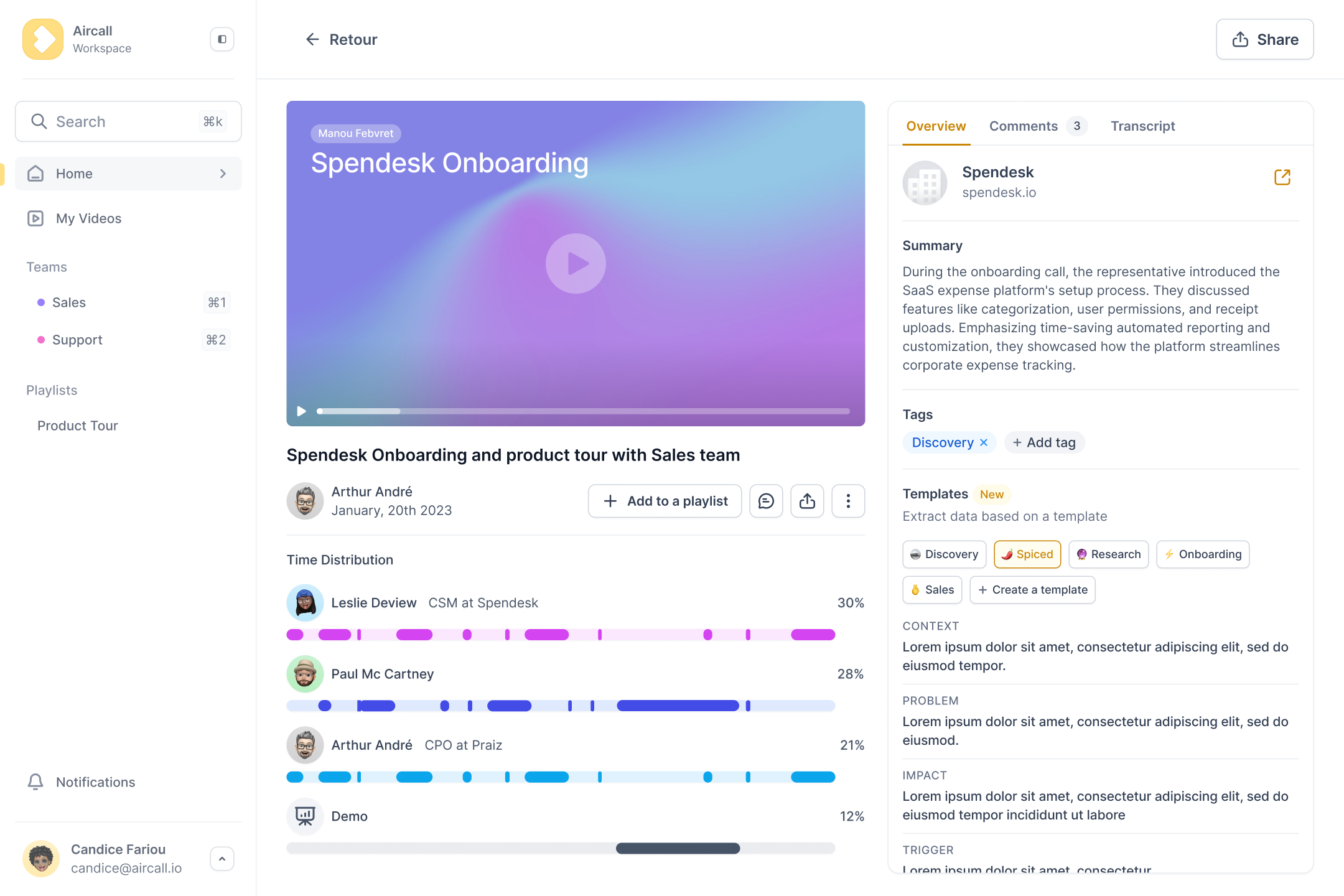 analyse automatique appels