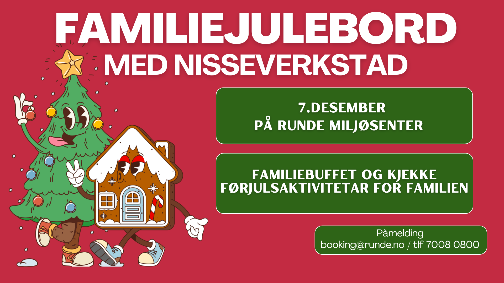 Family Christmas table with Santa workshop December 7th