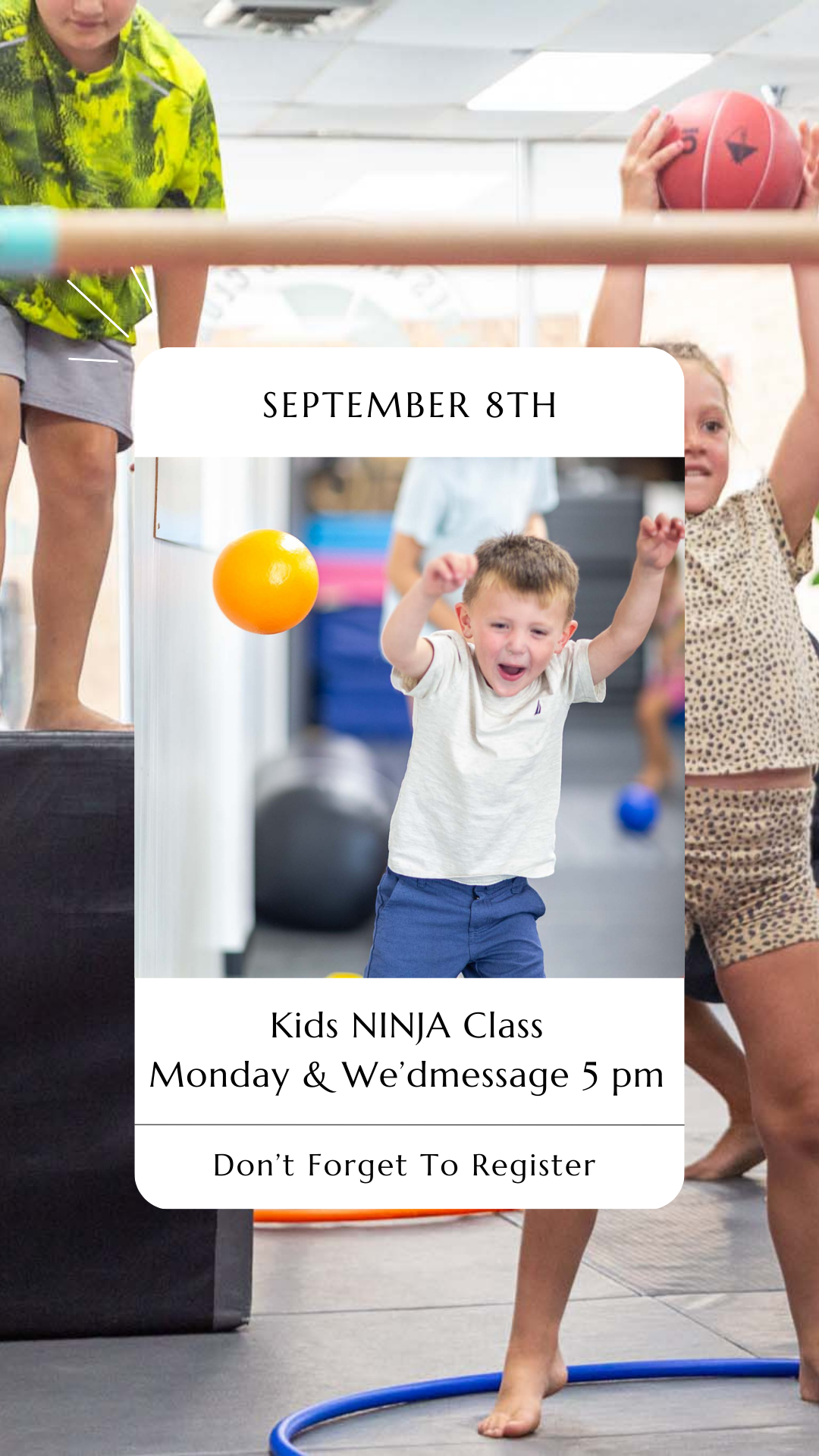 Kids Ninja Class Is BACK!!!