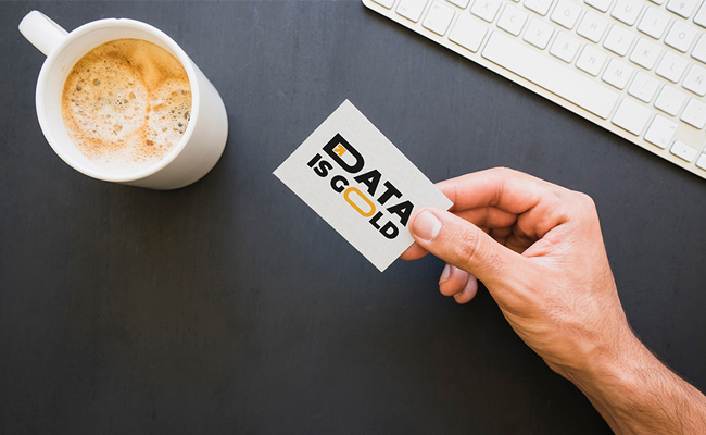 Data is gold business card