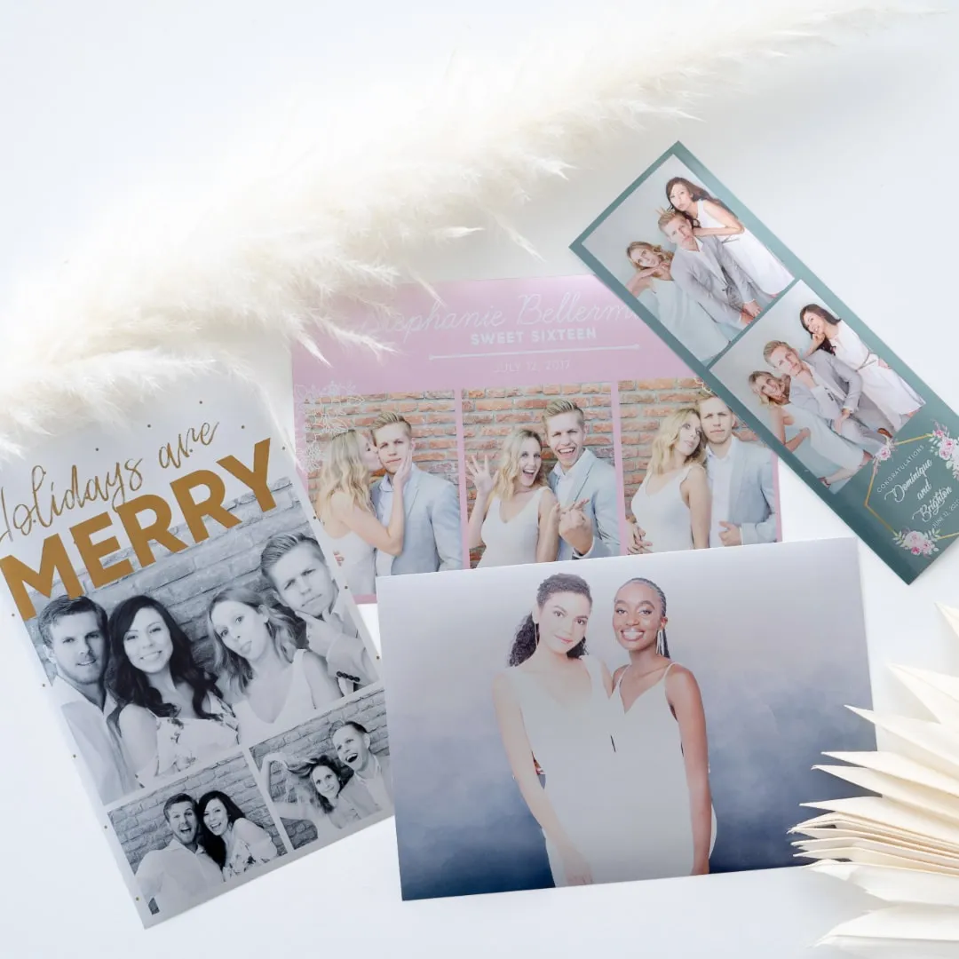 Printed photos with custom designs