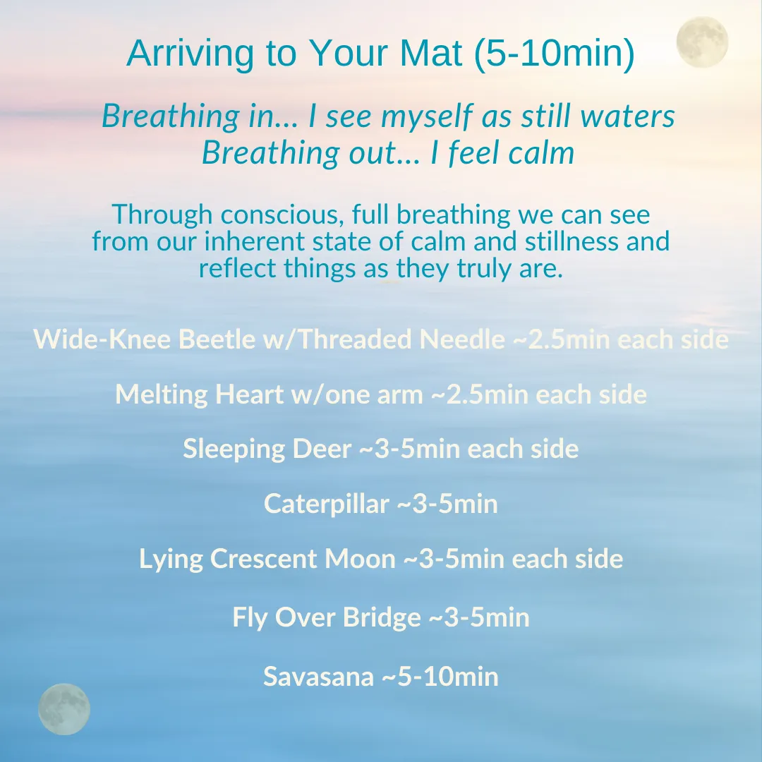 a calm blue ocean with blue and pink sunset