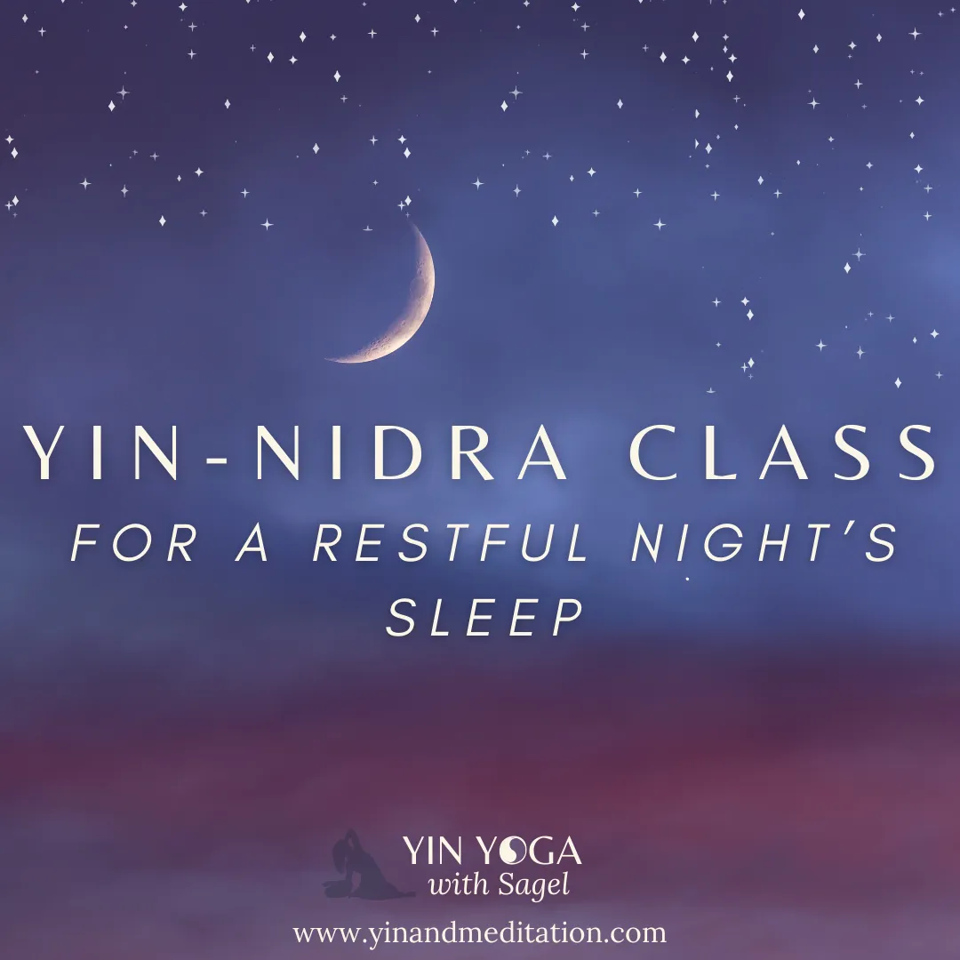 image of a peaceful starlit sky with a crescent moon