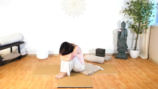 Yin Yoga Sitting Beetle counterpose