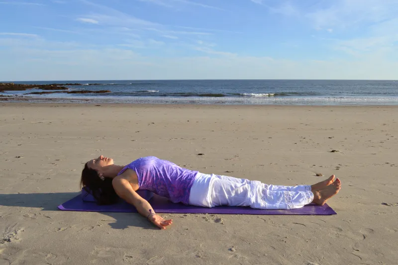 Fish pose summer yin yoga flow