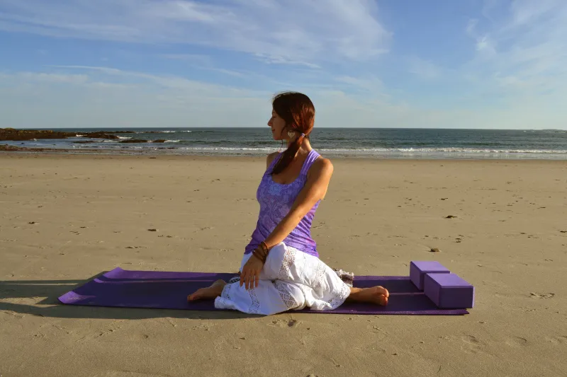 Shoelace Pose summer Yin Yoga flow