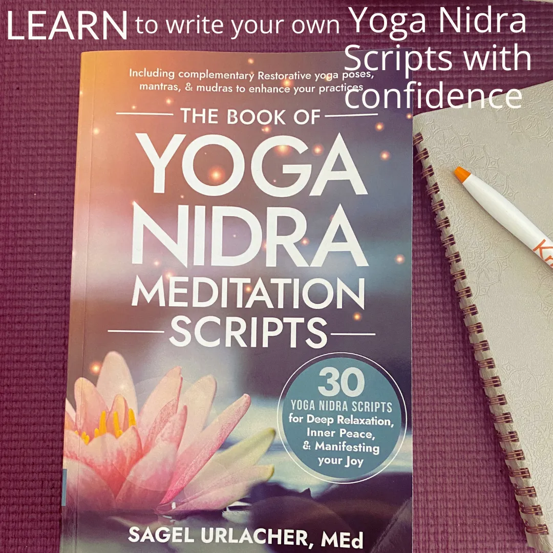 book cover of the book of Yoga Nidra Meditation Scripts