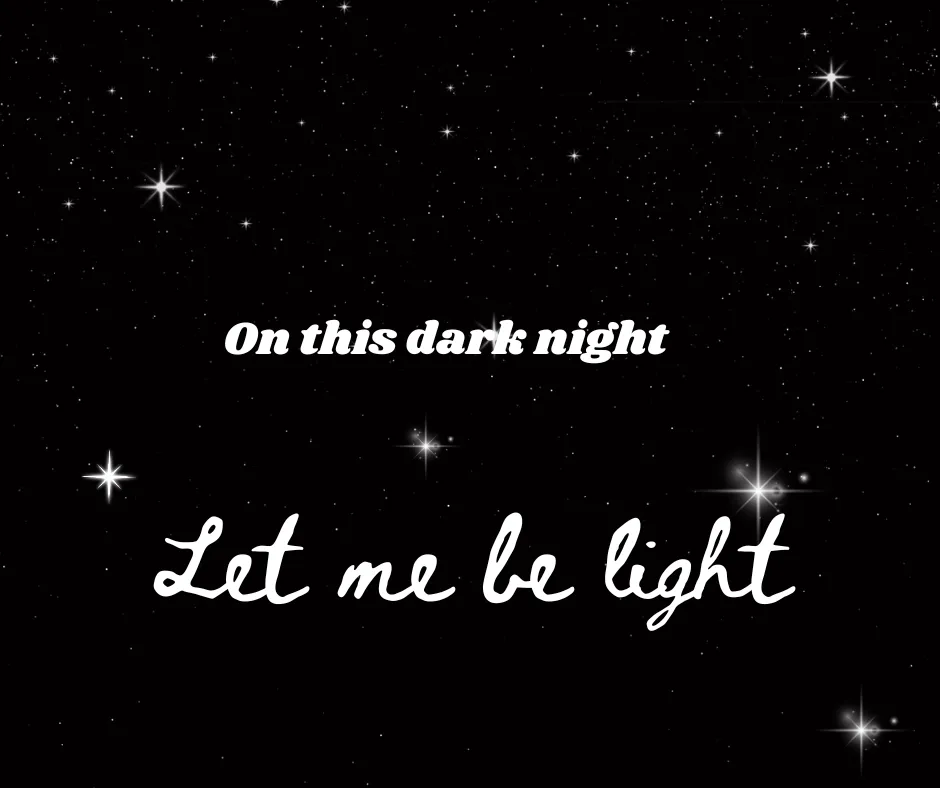 dark sky with small bright stars