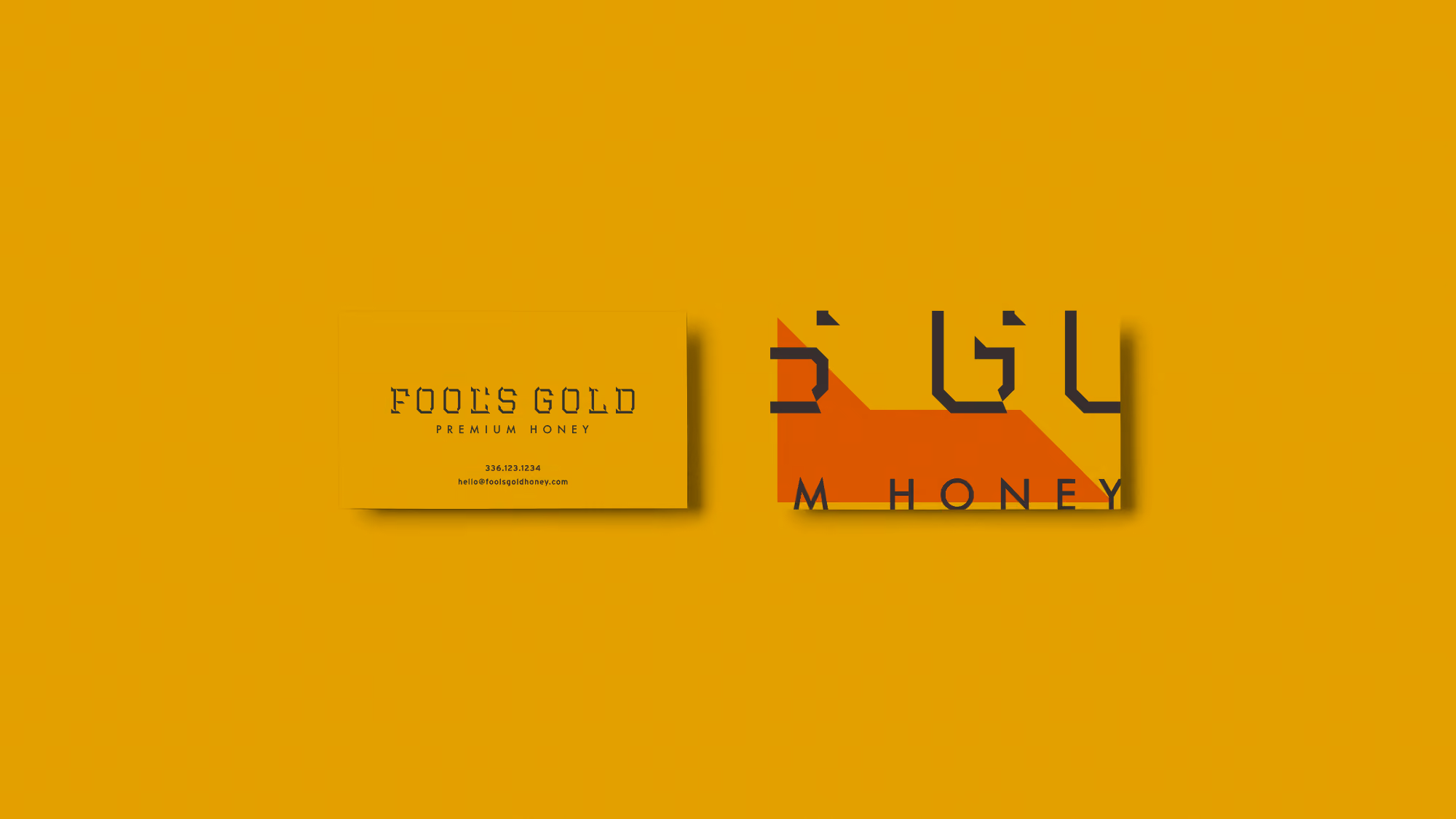 Fools Gold: Business Card Mockup