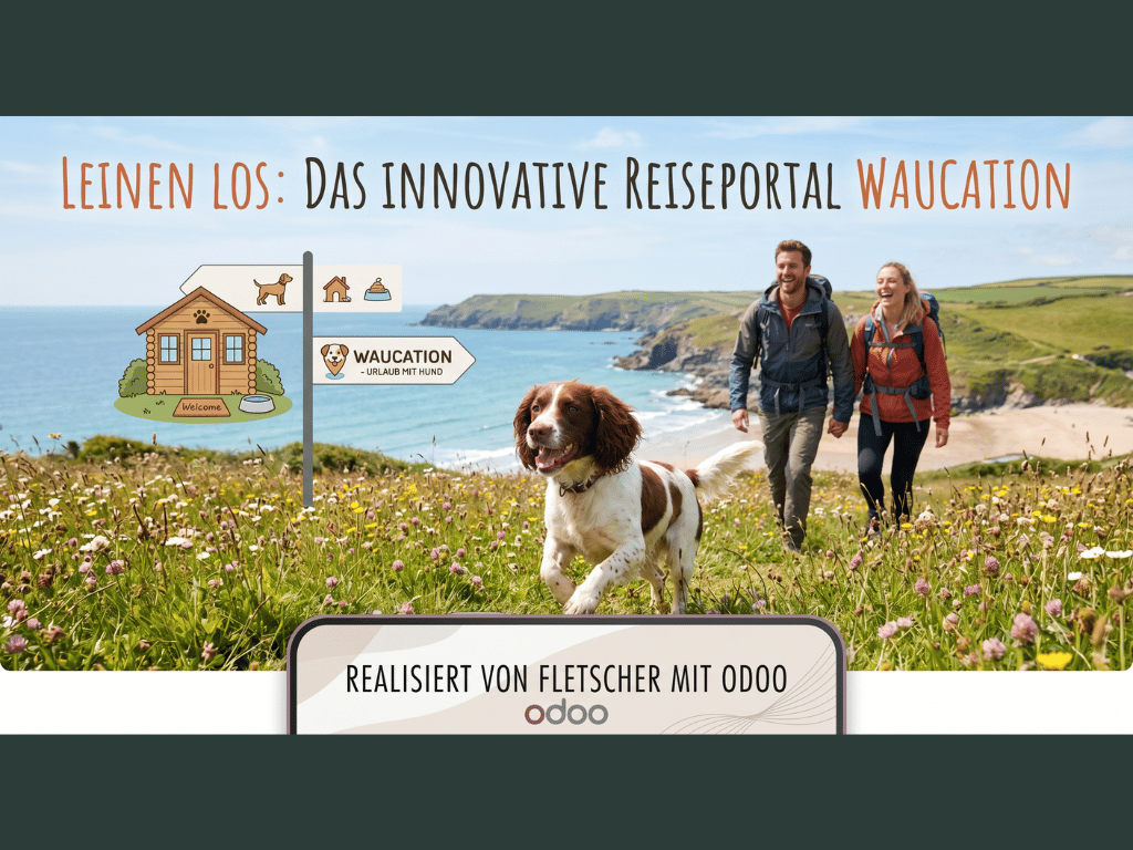 ein Paar macht Urlaub mit ihrem Hund 