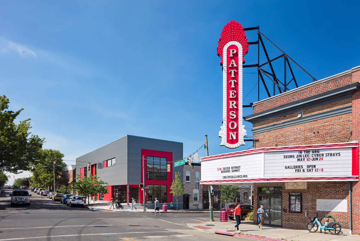 The exterior of the Creative Alliance Creativity Center II during the day.