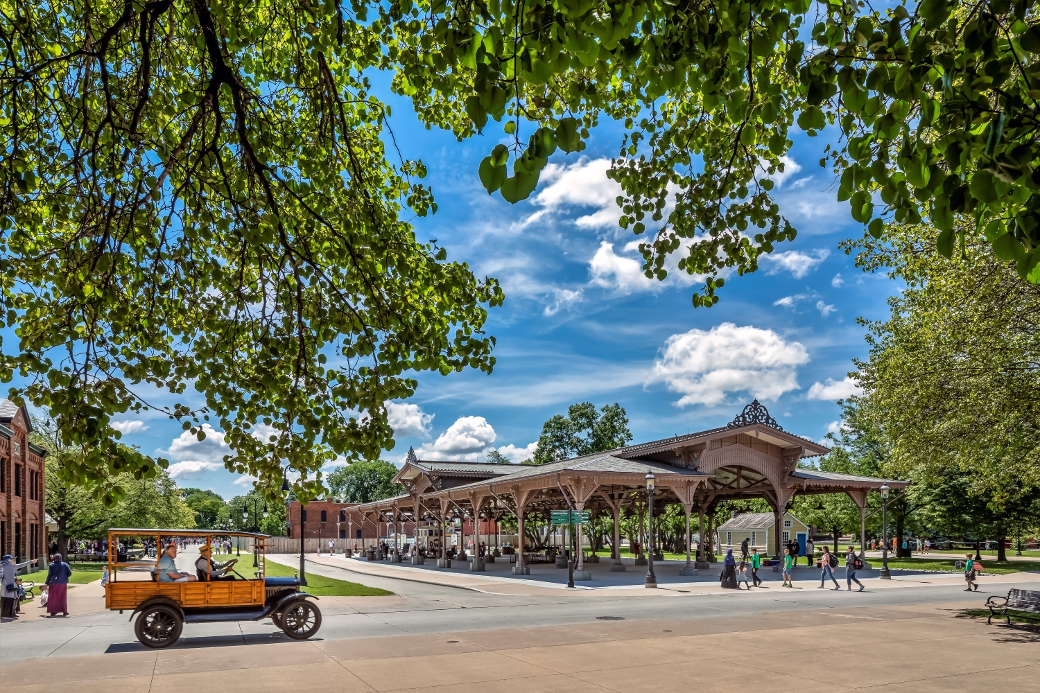 The exterior of the Henry Ford Central Farmers Market.