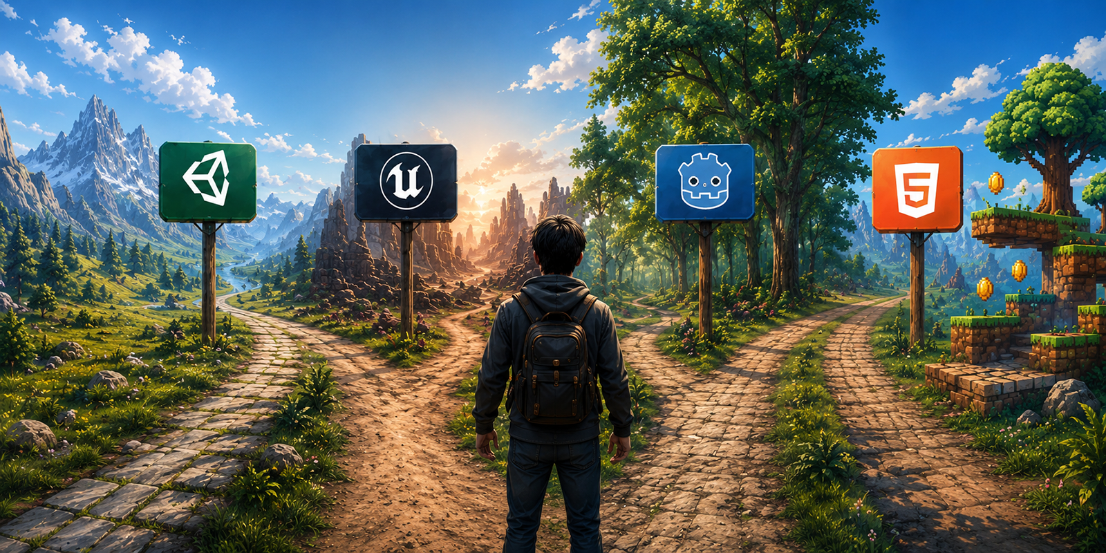 Which Game Engine Should You Choose? Unity vs Unreal vs Godot vs HTML5