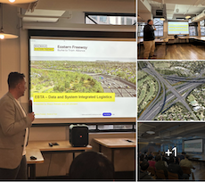 Laing O'Rourke team presenting at the QLik x Notitia Melbourne Meetup