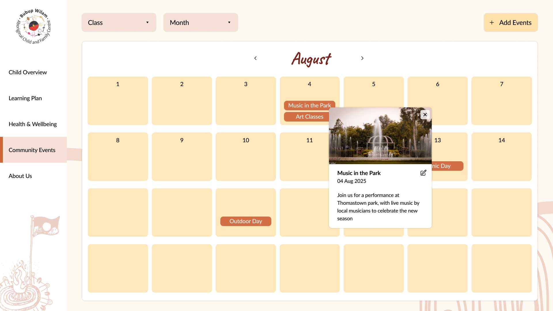 Bubup Wilam Wireframe Mockup Image