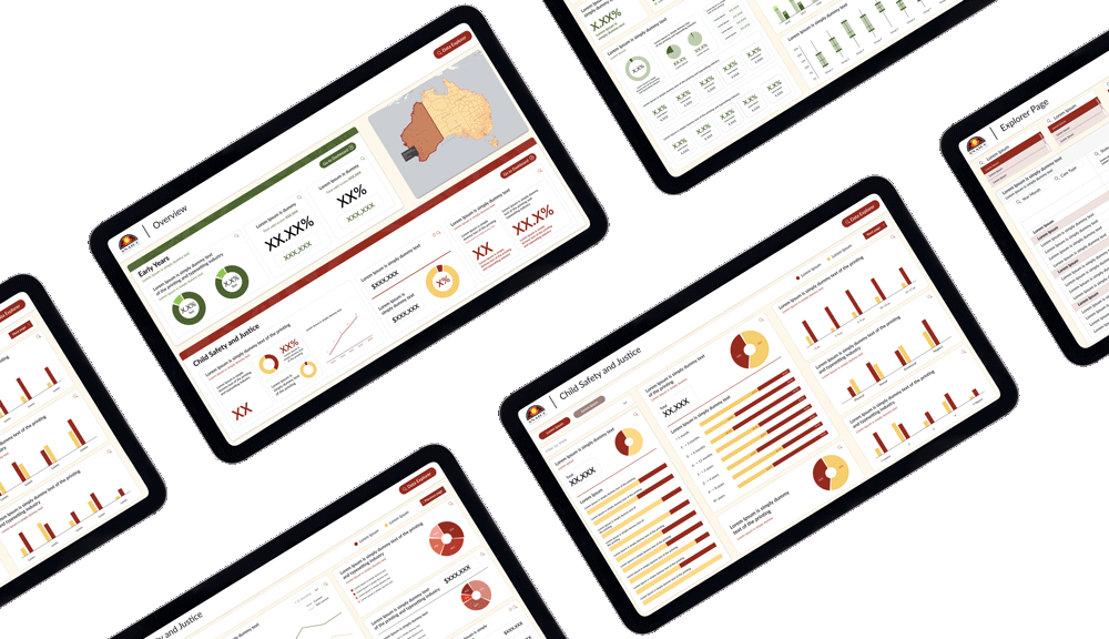 SNAICC Wireframe Mockup Image for the Header